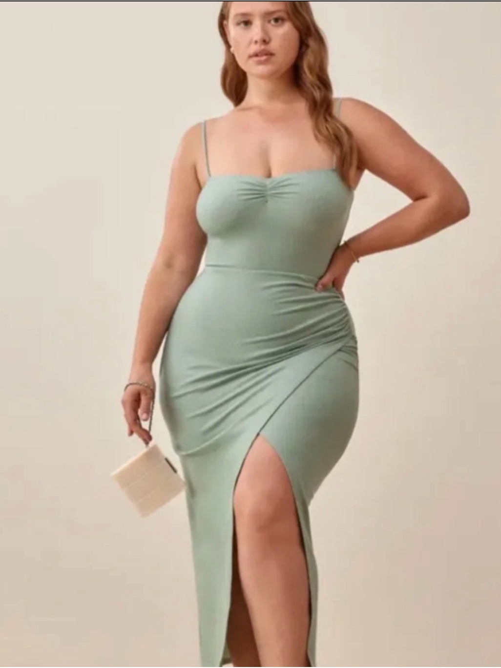 Reformation Formosa Dress In Celadon Sz S